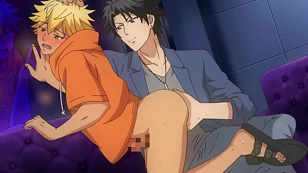 Hentai gay se fait baiser le doigt de l'anus et le percuter en levrette