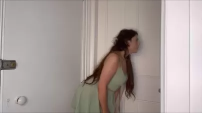 She walked in on her boyfriend fucking me, instead of getting mad it turned her on so she just watched through the door and played with herself