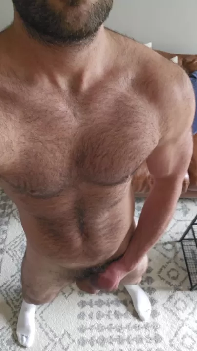 Hey bro like my hairy cock?