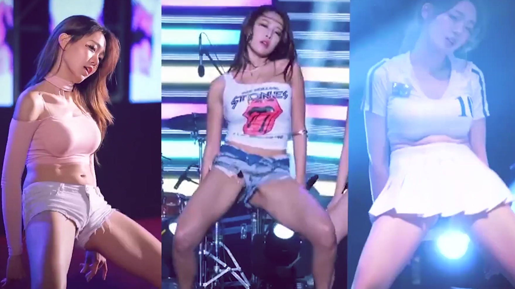 Dancing Girls teasing with Fit Bodies in Mixed K-Pop PMV Compilation pic