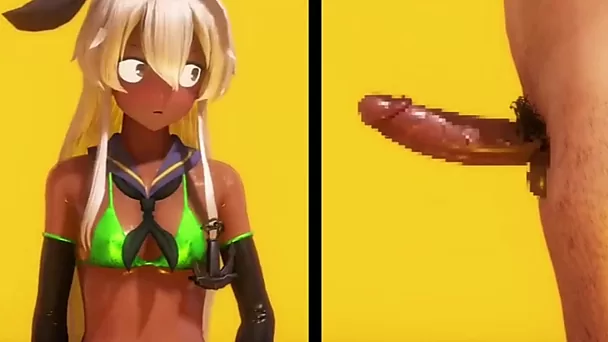 3d porno kreskówka z shimakaze