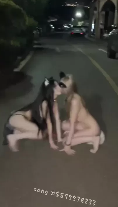 Chinese lesbians get caught in public