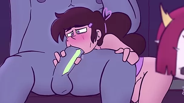 Le transexuelle Marco Diaz et l'adolescent Hekapoo se font défoncer la chatte et l'anus par de grosses bites ainsi que des creampies