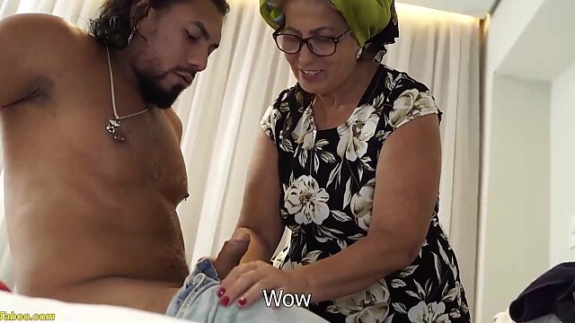 BBW Brazilian Grandma Teaches Anal Sex To Step-Grandson