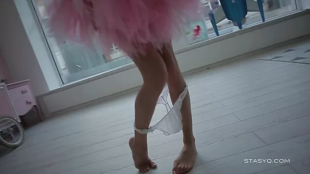 Gorgeous Russian doll in ballerina skirt