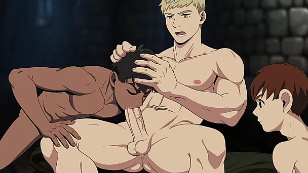 Impliquer les meilleurs amis dans une vidéo porno d'anime de jeux gay