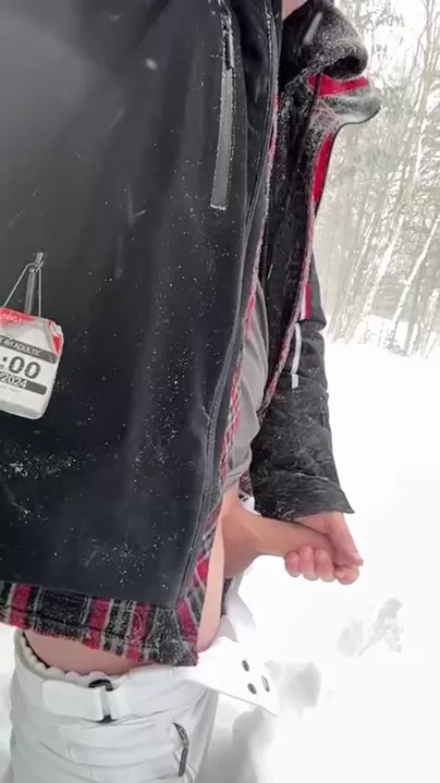 Une pause à la station de ski