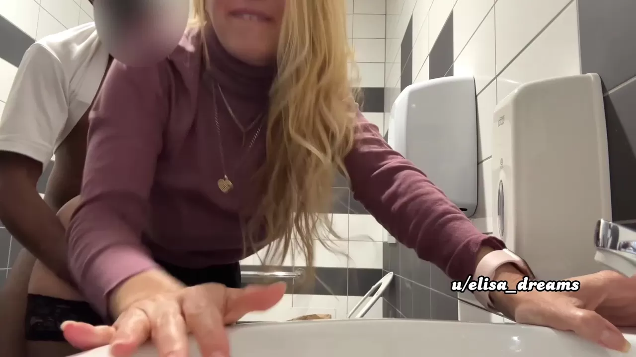 Fucked by my lover in the cinema toilets