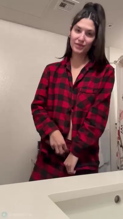 So Effing gorgeous with her cock poking out of her pajamas