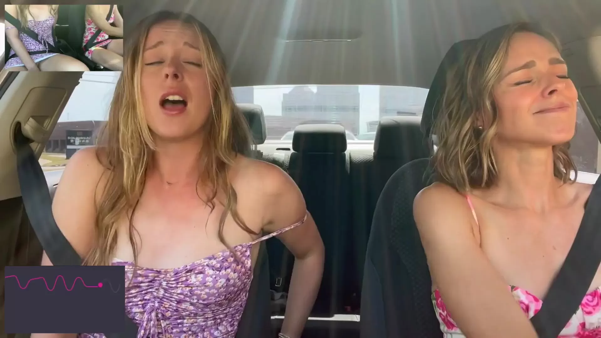 When Girls Play - Hot lesbian pussy licking in a car scenes