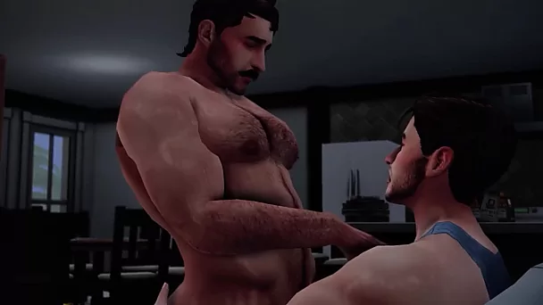 Gay Cartoon My Daughter's Boyfriend 4, ep.5: Hairy Hunky DILF Jax Has Fun With Young Handsome Duncan