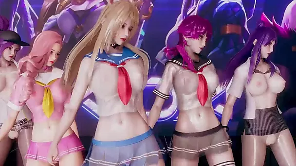 丰满小妞随着《你好,维纳斯》的3D动画歌曲翩翩起舞