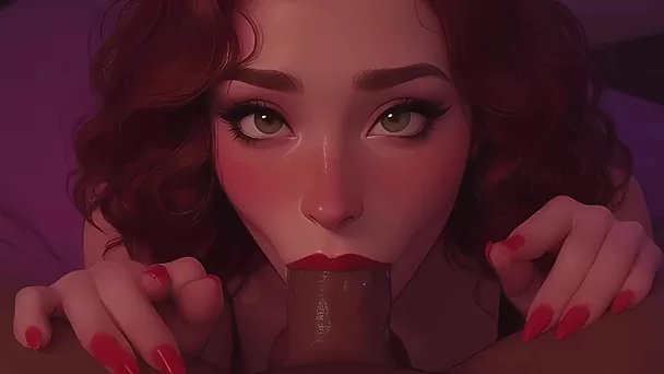 Une rousse goûte la bite noire de son demi-frère pov ai