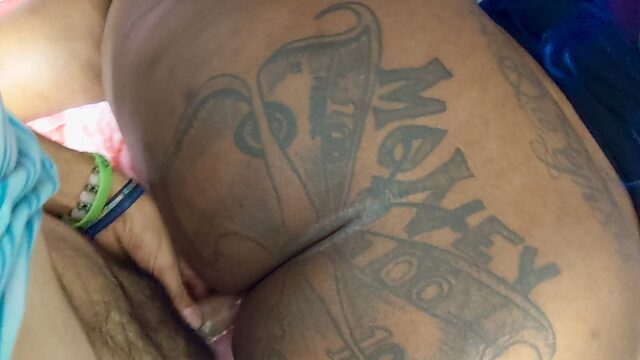 Money on Her Ass: A Playful Interracial Encounter. Ebony Bitch.