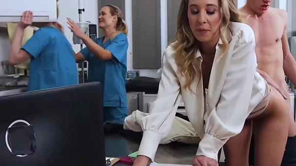 Horny Pervert Publicly Free-uses Sexy Fit Blonde MILF Millie Morgan At the Bus Stop & In the Hospital