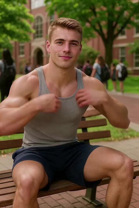 Warme dag op de campus