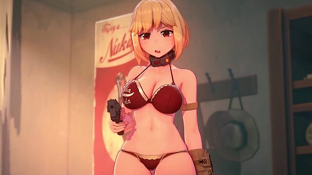 Linda chica de Fallout le muestra su ropa interior a su mejor amiga