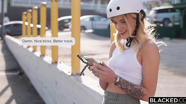 Blonde Dylan Moore is on the hunt for BBC for her cunt - Blacked
