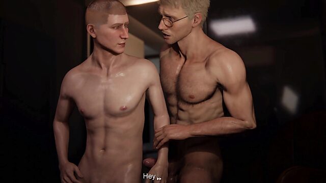 Porno gay interactivo en 3D: un profesor heterosexual cachondo se folla a su estudiante gay cachondo