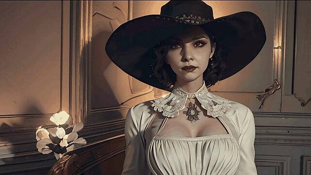 Arte generado por IA de Dimitriscu de Resident Evil Live Village