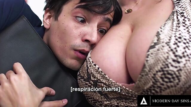 BBW Hot babe Natasha Nice fucks with a teen shy guy