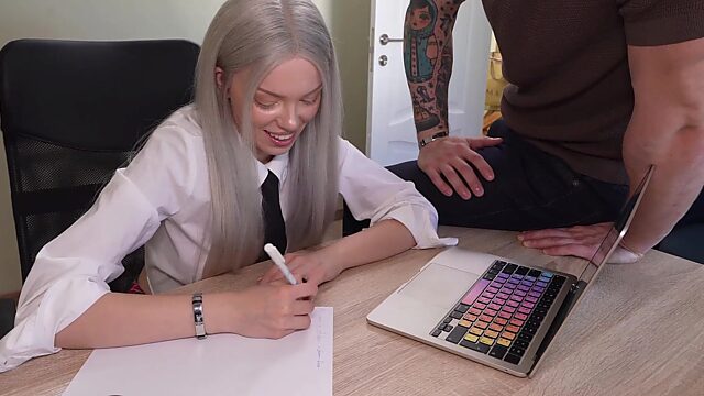 Russian Beauty Fucked by Tutors BWC