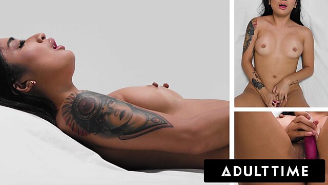 Avery Black proves that no man is needed for explosive orgasm