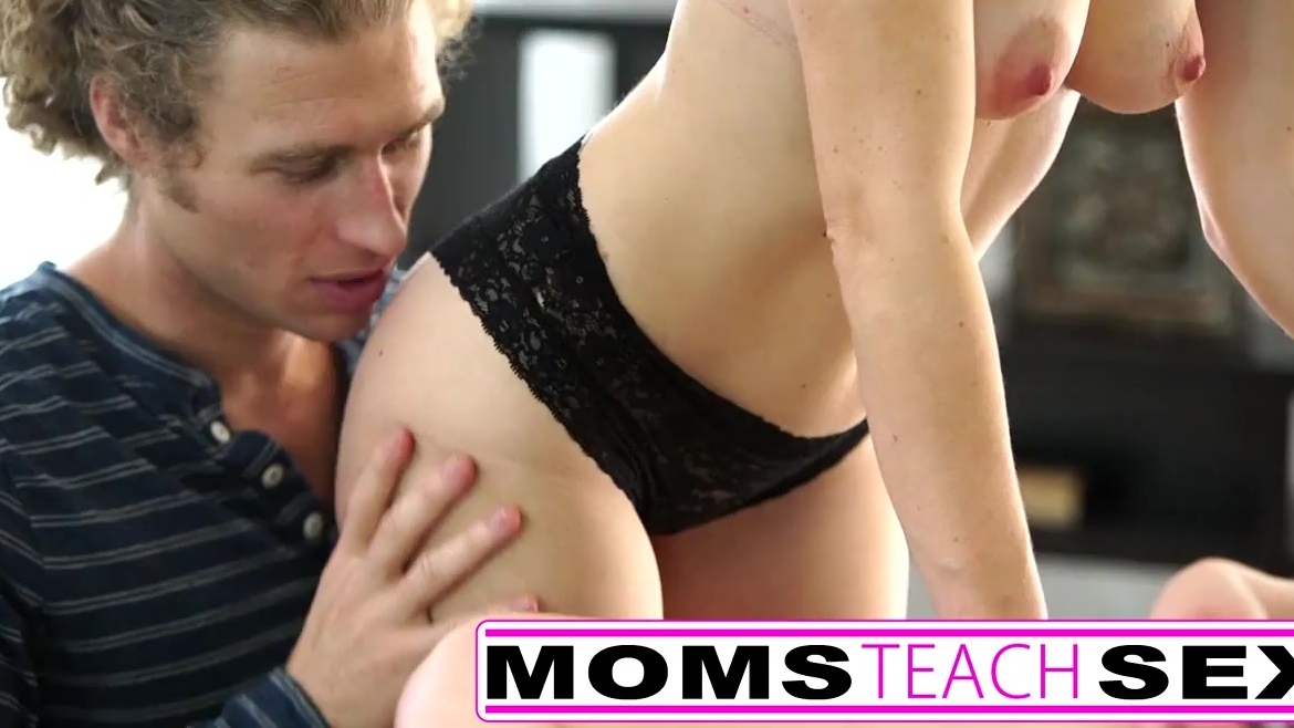 Careful step mommy teaches young couple how to fuck properly