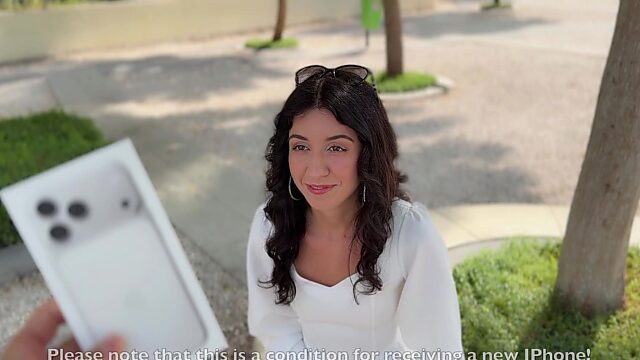 Crazy russian slut doing a cumwalk for the newish Iphone. Dirty whore