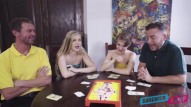 Stepdads swap young hoes after losing in cards - Daughter Swap