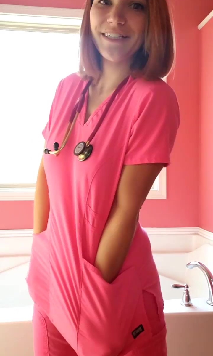 Busty Nurse shows her juicy body in hot JOI Video