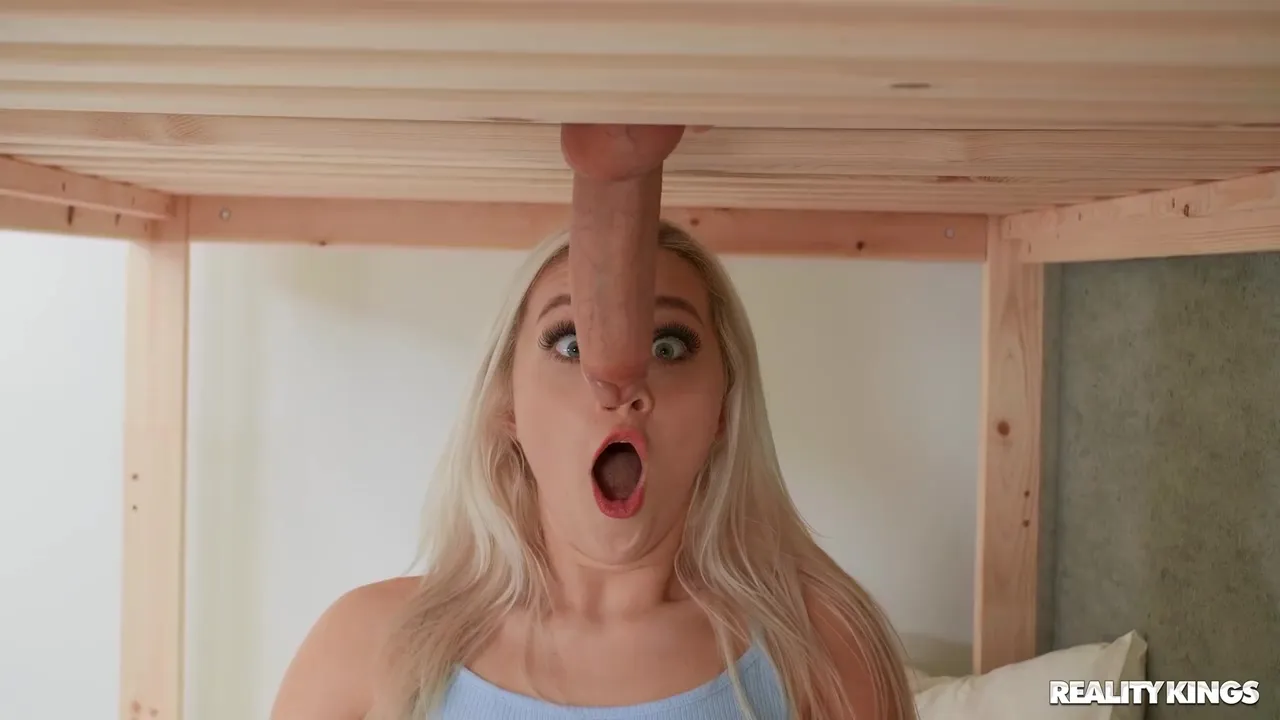 Emotional blonde is into glory hole games image