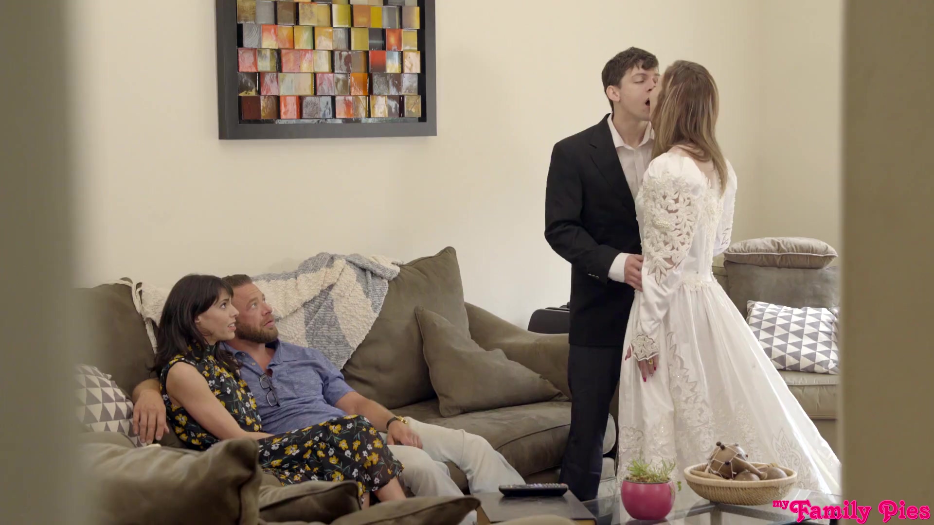 Wedding Room Voyeur - Voyeur step-parents are shocked watching teen sex