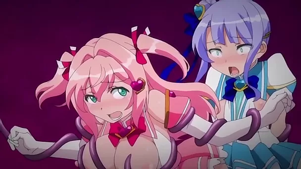 Akusei Jutai Hentai scene! Teen girls gets gets penetrated by lesbian monster