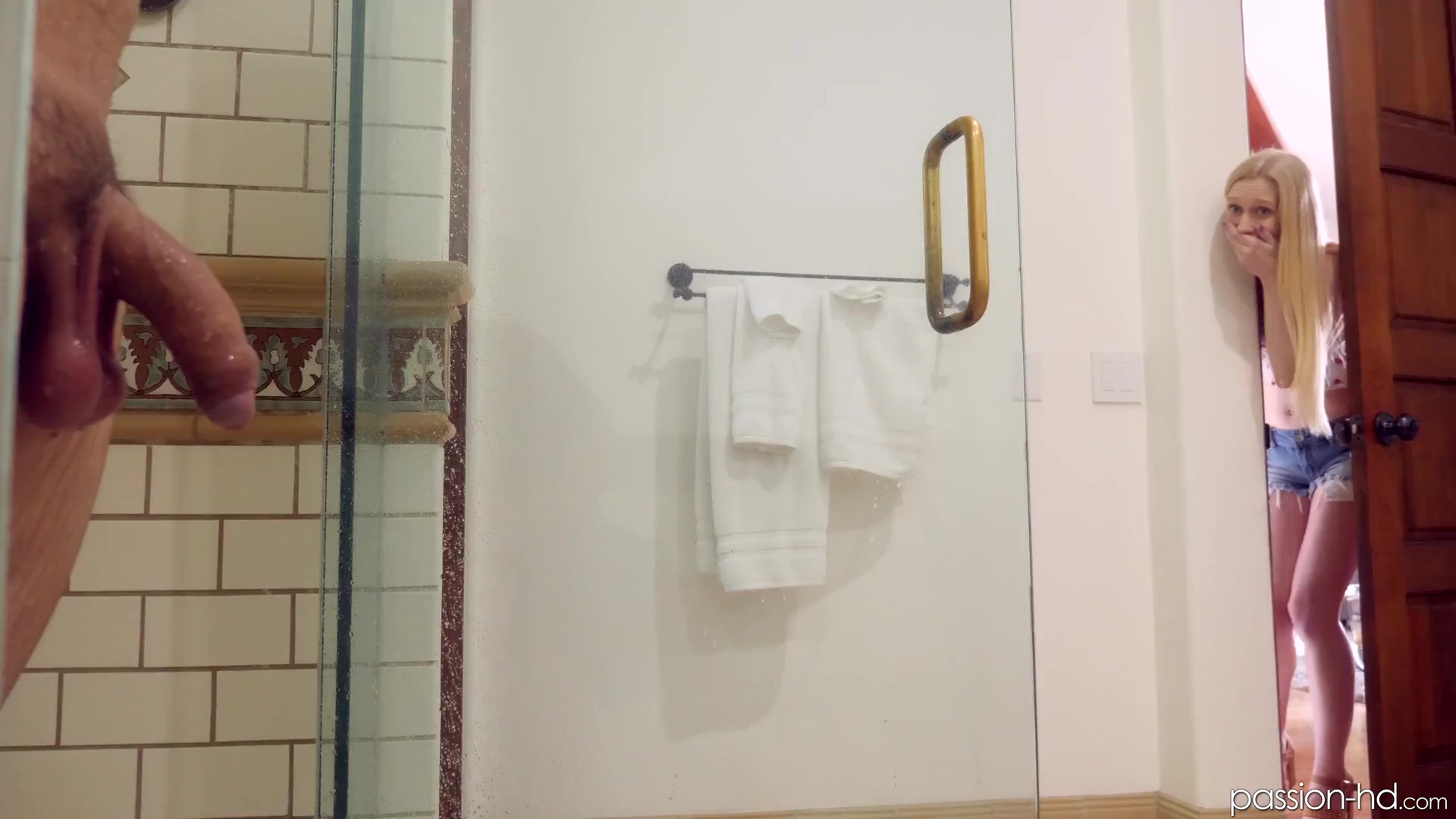 Sister seeing brother naked