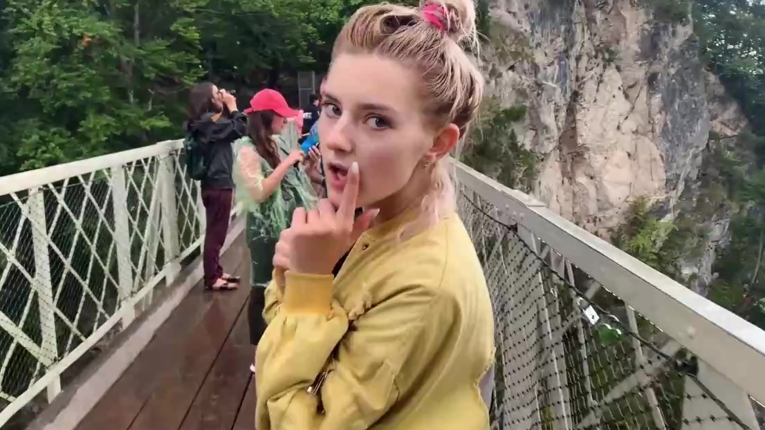 No doubt, Eva Elfie can suck a dick even during mountain hiking