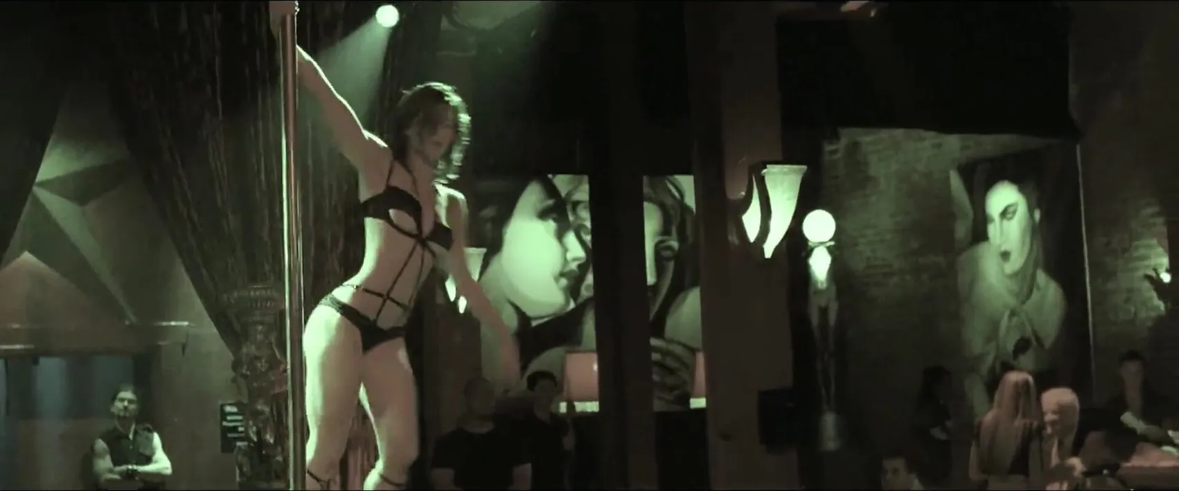 Jessica Biel topless as a stripper in Powder Blue
