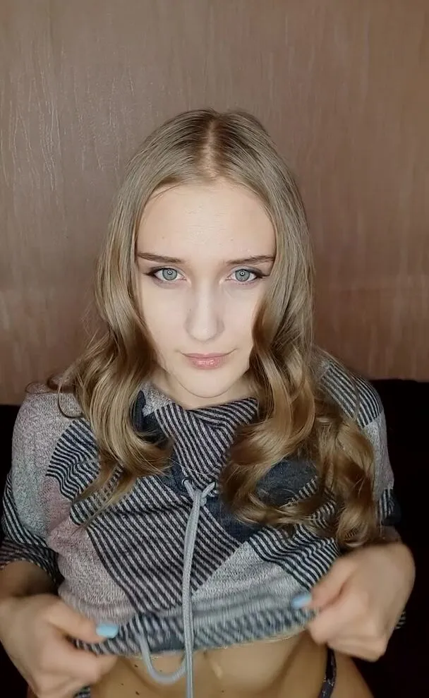 A bit of cleavage of a shy Russian girl for you